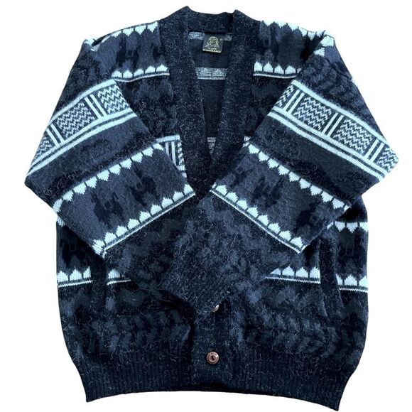 Vintage Tejidos Ruminahui Wool Cardigan Sweater - Picture 3 of 6